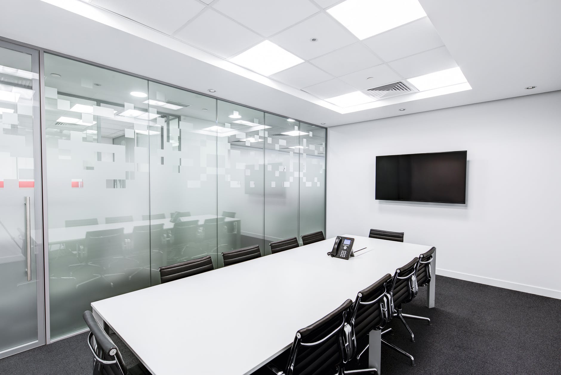 black and white board boardroom business